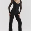 Avalon Black High Waist Trousers