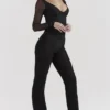 Avalon Black High Waist Trousers