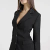 Aviva Black Tailored Hourglass Jacket