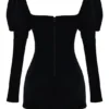 Azaria Black & Vintage Cream Mini Dress