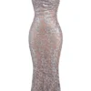 Azzurra Ice Blue Lace Godet Gown