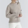Bear Oatmeal Wool Chunky Knit Sweater