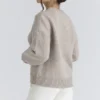 Bear Oatmeal Wool Chunky Knit Sweater
