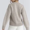 Bear Oatmeal Wool Chunky Knit Sweater