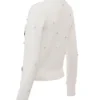 Beaubella Ivory Soft Mohair Embellished Cardigan