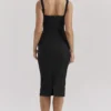 Bellissima Black Sweetheart Midi Dress