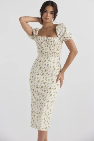 Bellucci Garden Print Shirred Sundress