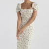 Bellucci Garden Print Shirred Sundress