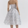 Bennett English Porcelain Print Strapless Sundress