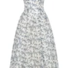 Bennett English Porcelain Print Strapless Sundress