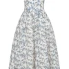 Bennett English Porcelain Print Strapless Sundress