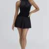 Blair Black Velvet PussyBow Bodysuit – Limited Edition