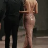 Bonita Cafe Au Lait Sequin Maxi Dress