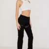 Breanna Black Lace Up Cargo Trousers