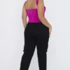 Breanna Black Lace Up Cargo Trousers