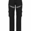 Breanna Black Lace Up Cargo Trousers