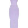 Breeze Orchid Satin Corset Maxi Dress
