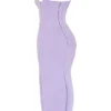 Breeze Orchid Satin Corset Maxi Dress