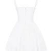 Brigitte White Cotton Broderie Anglais Corset Mini Dress