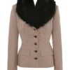 Buckingham Puppytooth Check Hourglass Jacket