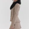 Buckingham Puppytooth Check Hourglass Jacket