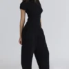 Caia Black Wool Boucle Knit Top