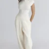 Caia Ivory Wool Boucle Knit Top