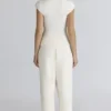 Caia Ivory Wool Boucle Knit Top