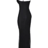 Calla Black Pearl Embellished Maxi Dress