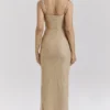 Calla Seapearl Embellished Maxi Dress
