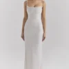 Calla Silver Pearl Embellished Maxi Dress
