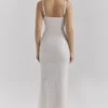 Calla Silver Pearl Embellished Maxi Dress