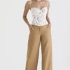 Cameron Caramel Relaxed Tailored Trousers