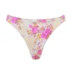 Capri Floral Print High Leg Bikini Bottom