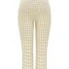 Carella Gingerbread Gingham Capri Trousers