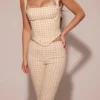 Carella Gingerbread Gingham Capri Trousers