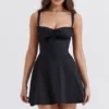 Carlotta Black Corset Mini Dress