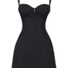 Carlotta Black Corset Mini Dress