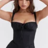 Carlotta Black Corset Mini Dress