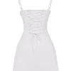 Carlotta White Corset Mini Dress