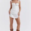 Carlotta White Corset Mini Dress