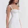 Carlotta White Corset Mini Dress