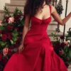 Carmen Red Rose Bustier Sundress