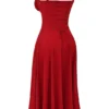 Carmen Red Rose Bustier Sundress