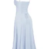 Carmen Soft Blue Cotton Bustier Sundress
