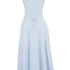 Carmen Soft Blue Cotton Bustier Sundress