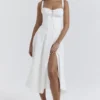 Carmen White Bustier Sundress
