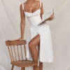 Carmen White Bustier Sundress