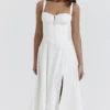Carmen White Bustier Sundress