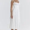 Carmen White Bustier Sundress